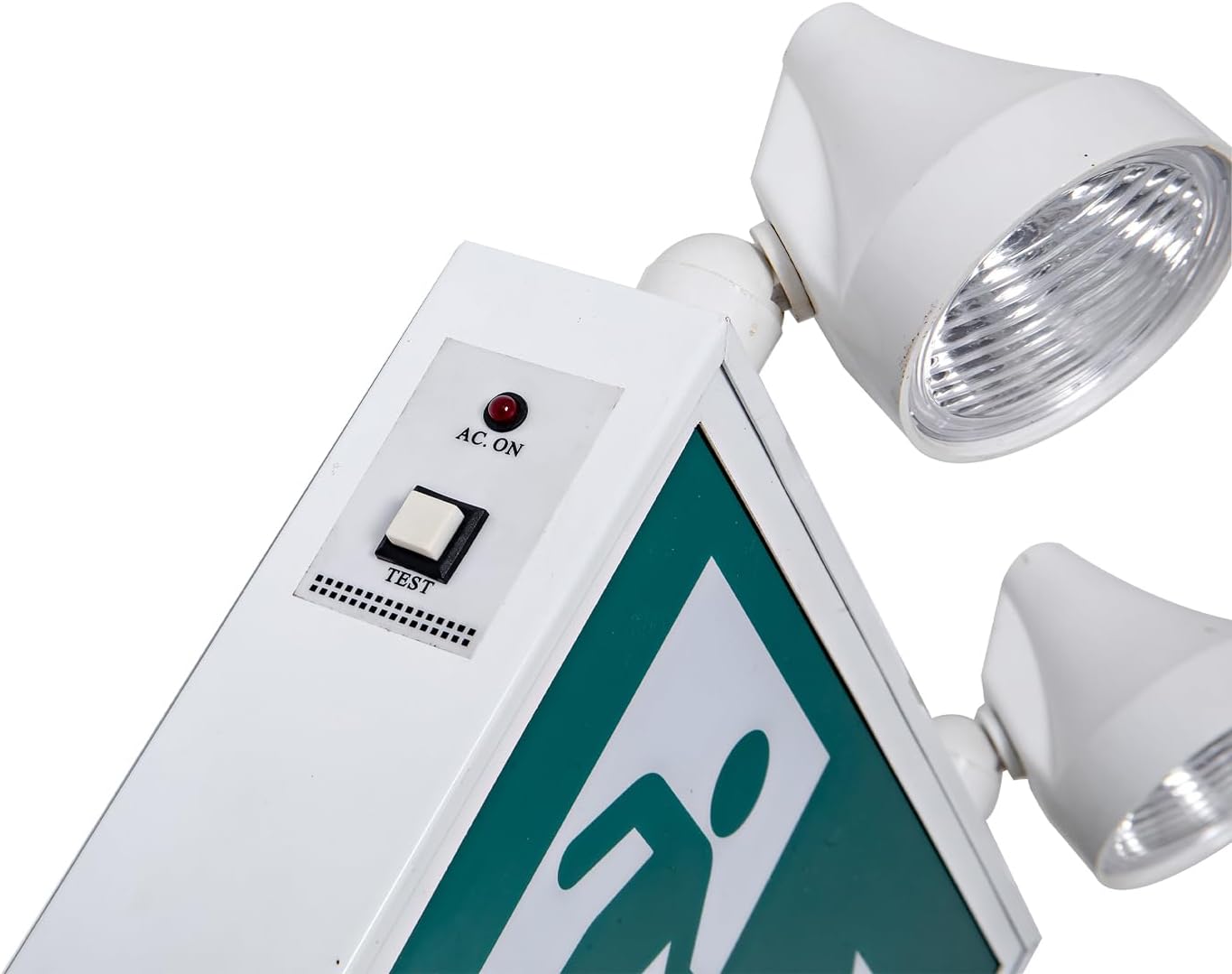 Panneau de sortie en acier avec lumières de secours