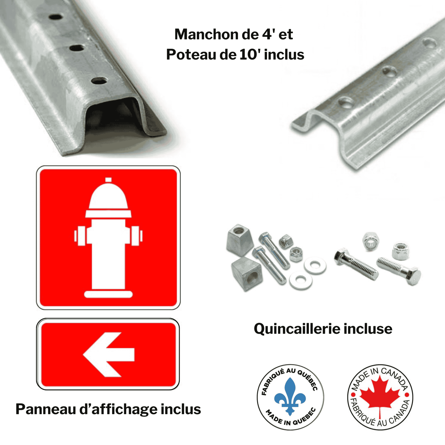 Affiche extérieure: Localisation de la borne fontaine (Conforme à la norme ISO 7010)