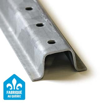 Manchon de 4' en U pour ancrer un poteau