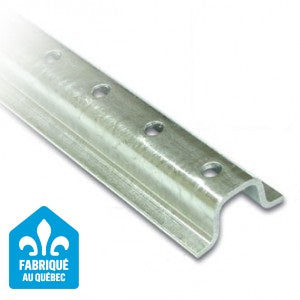 Poteau en « U » de type 2 en acier galvanisé perforé