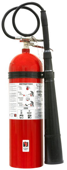 Extincteur portatif au CO2 (15lbs) 10-B : C avec support véhicule ultra robuste