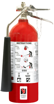 Extincteur portatif au CO2 (5lbs) avec Crochet 5-B : C