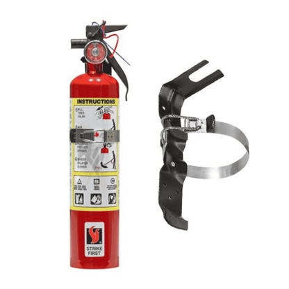 Extincteur portatif à poudre ABC (2.5lbs ) avec support véhicule 1-A : 10-B : C